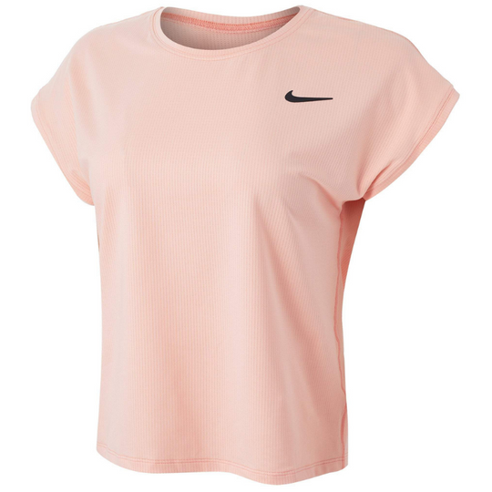 Nike Womens Court DriFit Victory Short Sleeve Top - Arctic Orange/Black