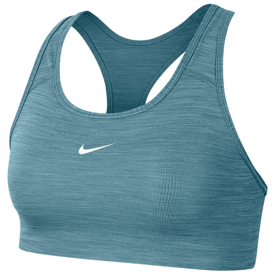 Nike DriFit Swoosh Sports Bra - Cerulean/Pure/White