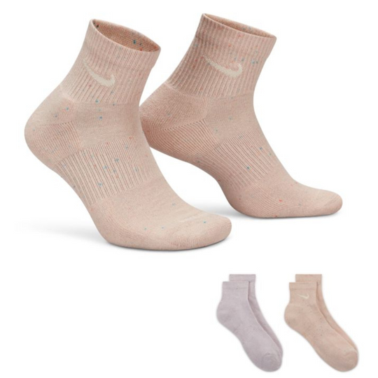 Nike Everyday Plus Cushioned (2 Pairs)  Training Ankle Socks Multicolor