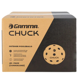Gamma Chuck Outdoor Pickleball 48 Pack - Bright Yellow
