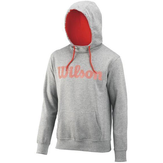 Wilson Mens Script Cotton PO Hoody grey