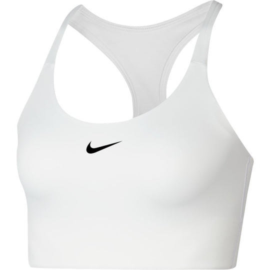 Nike DriFit Swoosh Sports Bra - White/Black