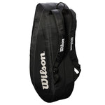 Wilson Federer Team 12 Pack Racquet Bag black/white