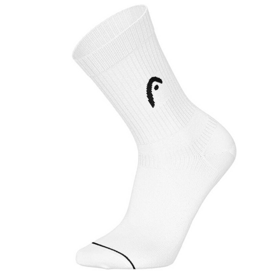 Head 3-Pack Half Cushion Crew Mens Tennis Socks - White
