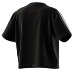 Adidas Women 3S CR Women Tennis Top - Black/White