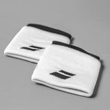 Babolat Logo Wristband 1011 - White/Dark Grey