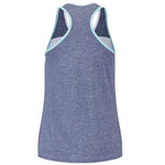 Babolat Play Tank Girl Top 1079 - White/Blue Heather