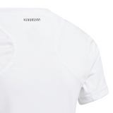 Adidas Girls Club Tee Tennis T-Shirt - White/Grey Two