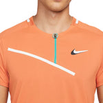 Nike Court Slam Mens Tennis Polo - Hot Curry/White