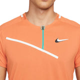 Nike Court Slam Mens Tennis Polo - Hot Curry/White