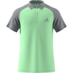 Adidas Club Colour Block Polo - Glow Green/Grey