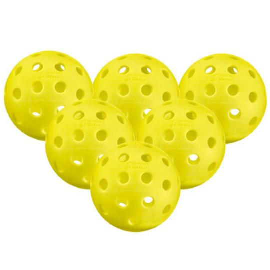 Penn 40 Outdoor Pickleball 6 Pack - Yellow
