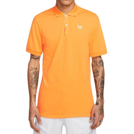Nike Polo Rafa Men Slim-Fit Polo - Vivid Orange/White/Baltic Blue