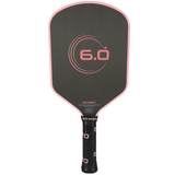 Six Zero Infinity Edgeless Double Black Diamond Control 16mm Pickleball Paddle - Cherry Blossoms Pink