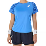 Asics Game SS Womens Top - Blue Coast