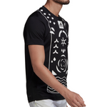 Adidas Paris Free lift Tee Tennis T-Shirt - Black/White