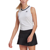 Adidas Womens Club Knotted Tennis Tank - White/Black