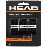 Head Padel Pro Perforated 3 Pcs Pack - Black