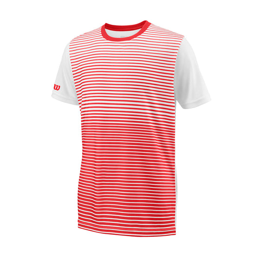 Wilson Boys Team Striped Crew red