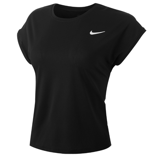 Nike Womens Court DriFit Victory Top - Black/White