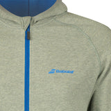 Babolat Mens Core Hooded Sweat - High Rise/Heather