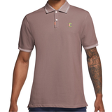 Nike Men Slim Fit Tennis Polo Shirt - Smokey Mauve/Platinum Violet