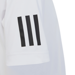 Adidas Club Tennis 3-Stripes Tennis T-Shirt - White/Black