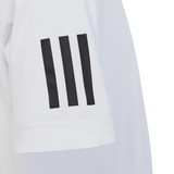 Adidas Club Tennis 3-Stripes Tennis T-Shirt - White/Black