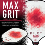 Franklin Pilot Series Fibreglass Pickleball Paddle with Maxgrit
