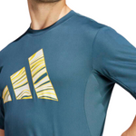 Adidas Hiit Graphic Slogan Men Training Tennis T-Shirt - Arctic Night