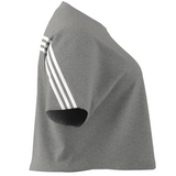 Adidas Future Icons 3 Stripes Tee - Medium Grey Heather (PLUS SIZE)