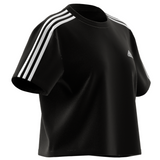 Adidas Women 3S CR Women Tennis Top - Black/White