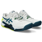 Asics Gel Resolution 9 Mens Tennis Shoes - White/Restful Teal