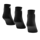 Adidas Performance Thin and Light Ankle Socks 3 Pairs - Black/White