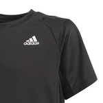 Adidas Boys Club 3-Stripe Tee - Black/White