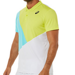 Asics Mens Court Color Block Tennis Polo Shirt