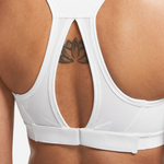 Nike Swoosh High Support Women's Non-Padded Adjustable Sports Bra - White