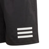 Adidas Boys Club 3 Stripe Shorts - Black/White