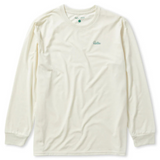 Rallee Rafter Long Sleeves Classic Mens Tennis Tee - Vintage White