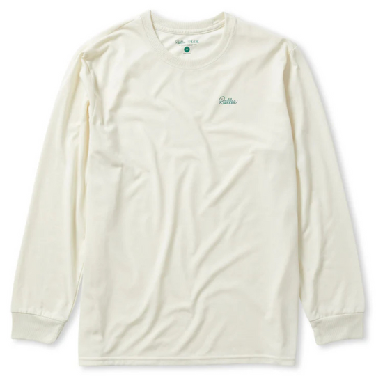 Rallee Rafter Long Sleeves Classic Mens Tennis Tee - Vintage White