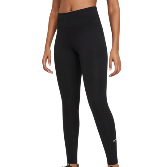 Nike Dri-FIT One Women's Mid-Rise Leggings - Black/White