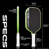 JOOLA Kosmos Pro V Tyson McGuffin 14mm Pickleball Paddle -  Surge Green