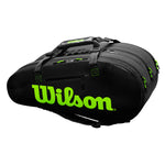 Wilson Super Tour 3 15 Pack Bag - Charcoal/Green