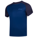 Babolat Play Crew Neck Boy Tee - Estate Blue