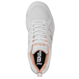 Wilson Pickle Pro Womens Pickleball Shoes - White/Cameo Rose