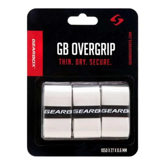 Gearbox Paddle Overgrip 3 pack - White