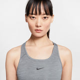 Nike DriFit Womens Swoosh Sports Bra - Smoke Grey/Heather/Black