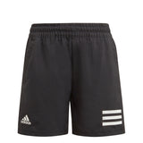 Adidas Boys Club 3 Stripe Shorts - Black/White