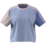 Adidas Women Essentials 3Stripes Single Jersey Crop Top - Bludaw/Blufus/Wonqua