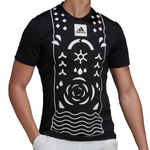 Adidas Paris Free lift Tee Tennis T-Shirt - Black/White